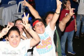Daniel y Rosario junto al pueblo celebran 38 años del Repliegue a Masaya