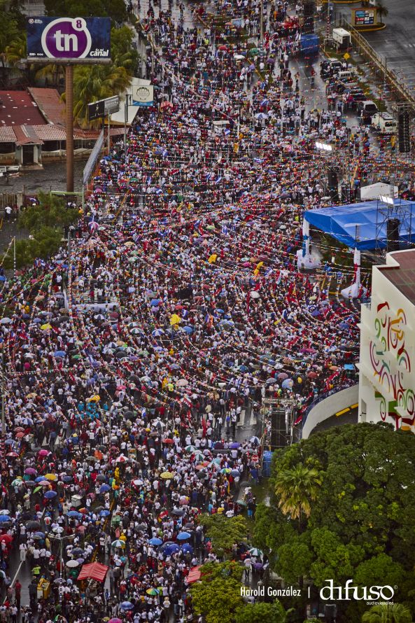 Imágenes aéreas del Repliegue a Masaya