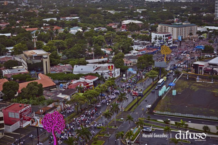Imágenes aéreas del Repliegue a Masaya
