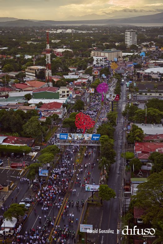 Imágenes aéreas del Repliegue a Masaya