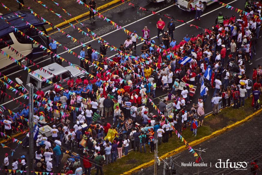 Imágenes aéreas del Repliegue a Masaya