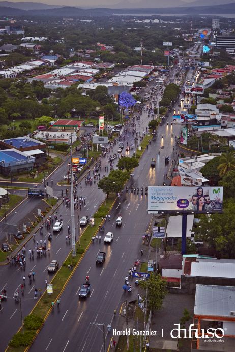 Imágenes aéreas del Repliegue a Masaya