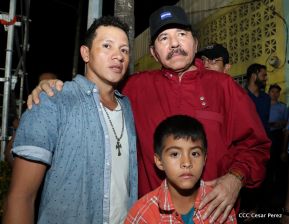 Daniel y Rosario junto al pueblo celebran 38 años del Repliegue a Masaya