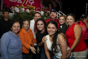 Daniel y Rosario junto al pueblo celebran 38 años del Repliegue a Masaya