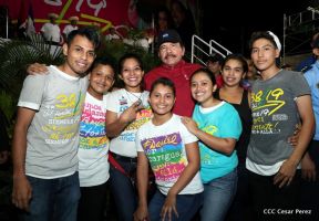 Daniel y Rosario junto al pueblo celebran 38 años del Repliegue a Masaya