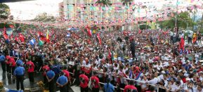 Daniel y Rosario junto al pueblo celebran 38 años del Repliegue a Masaya