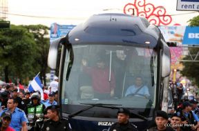 Daniel y Rosario junto al pueblo celebran 38 años del Repliegue a Masaya