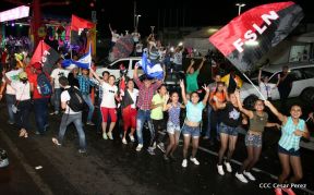 Daniel y Rosario junto al pueblo celebran 38 años del Repliegue a Masaya