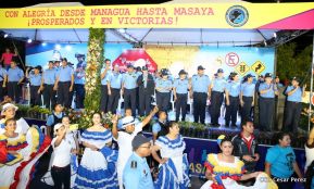 Daniel y Rosario junto al pueblo celebran 38 años del Repliegue a Masaya