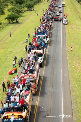 Caravanas de la Victoria llegan a Managua