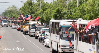 Caravanas de la Victoria llegan a Managua