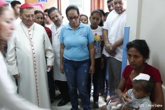 Cardenal Miguel inaugura Centro de Salud en La Libertad, Chontales