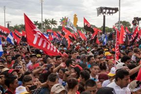 Rosario y Daniel celebran junto al pueblo 38 años de Revolución