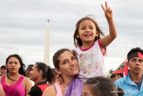 Rosario y Daniel celebran junto al pueblo 38 años de Revolución