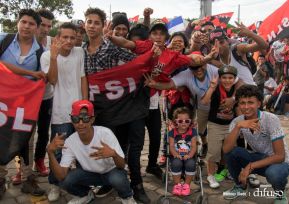 Rosario y Daniel celebran junto al pueblo 38 años de Revolución