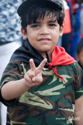 Rosario y Daniel celebran junto al pueblo 38 años de Revolución