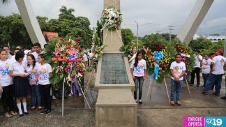 Juventud Sandinista rinde homenaje al mártir Rigoberto López Pérez