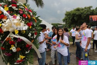 Juventud Sandinista rinde homenaje al mártir Rigoberto López Pérez