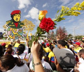 Nicaragua rinde homenaje al Comandante Eterno Hugo Chávez en el 63 aniversario de su natalicio