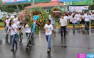 Juventud Sandinista rinde homenaje al mártir Rigoberto López Pérez