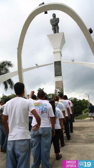 Juventud Sandinista rinde homenaje al mártir Rigoberto López Pérez