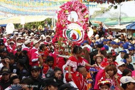 Santo Domingo de Guzmán peregrina a Managua