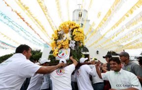 Santo Domingo ya se encuentra en su trono de Las Sierritas