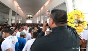 Santo Domingo ya se encuentra en su trono de Las Sierritas