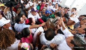 Santo Domingo ya se encuentra en su trono de Las Sierritas