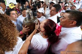 Santo Domingo ya se encuentra en su trono de Las Sierritas