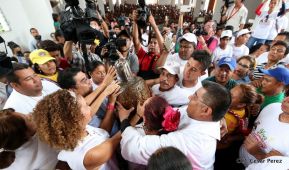 Santo Domingo ya se encuentra en su trono de Las Sierritas