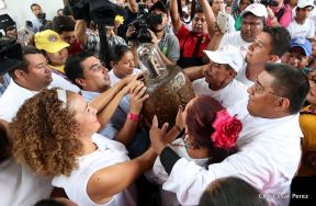 Santo Domingo ya se encuentra en su trono de Las Sierritas