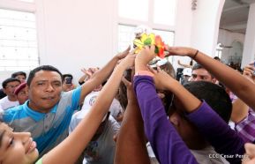 Santo Domingo ya se encuentra en su trono de Las Sierritas