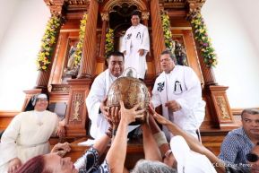 Santo Domingo ya se encuentra en su trono de Las Sierritas