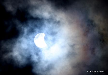 Eclipse solar  visto desde  Nicaragua