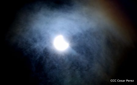 Eclipse solar  visto desde  Nicaragua