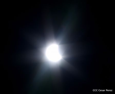 Eclipse solar  visto desde  Nicaragua