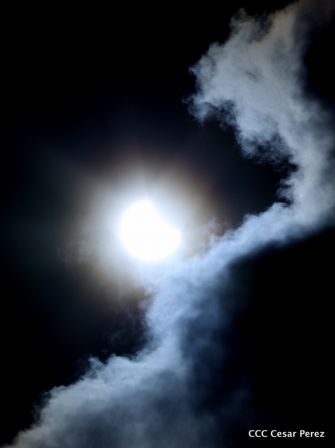 Eclipse solar  visto desde  Nicaragua