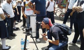 Eclipse solar  visto desde  Nicaragua