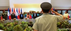 Acto del 38 aniversario de fundación del Ejército de Nicaragua