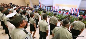 Acto del 38 aniversario de fundación del Ejército de Nicaragua