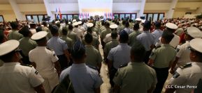 Acto del 38 aniversario de fundación del Ejército de Nicaragua