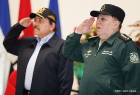 Acto del 38 aniversario de fundación del Ejército de Nicaragua