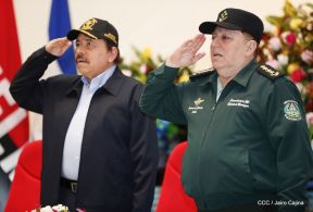 Acto del 38 aniversario de fundación del Ejército de Nicaragua