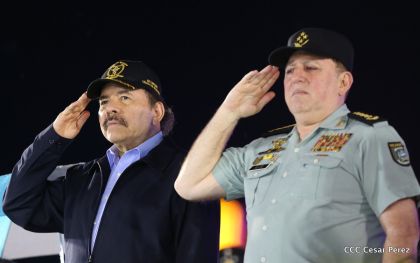 Desfile del Ejército de Nicaragua en saludo a su 38 aniversario