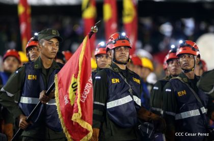 Desfile del Ejército de Nicaragua en saludo a su 38 aniversario