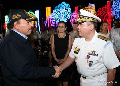 Desfile del Ejército de Nicaragua en saludo a su 38 aniversario