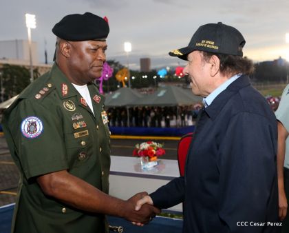 Desfile del Ejército de Nicaragua en saludo a su 38 aniversario