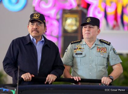 Desfile del Ejército de Nicaragua en saludo a su 38 aniversario