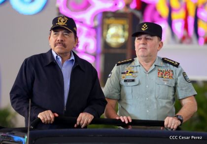 Desfile del Ejército de Nicaragua en saludo a su 38 aniversario